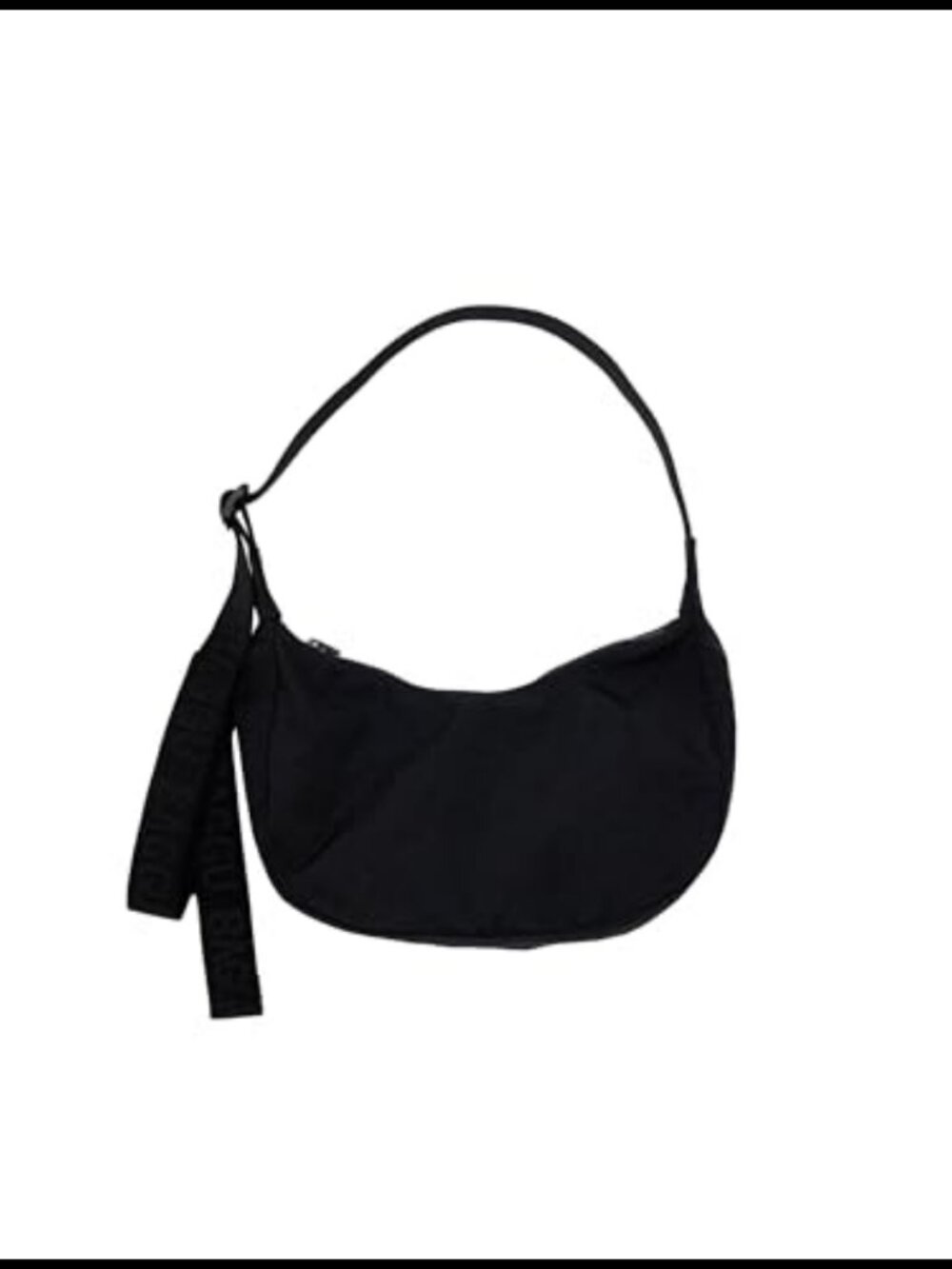 Recycled Nylon Small Crescent Bag Adjustable Strap Zip Pocket